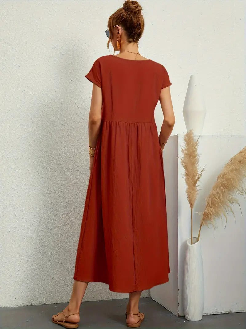 Flared Long Dress – Trendy & Elegant Vibes for Any Occasion