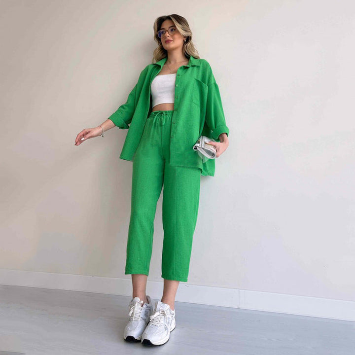 Linen Two Piece Set – Stylish & Comfortable Summer Outfit