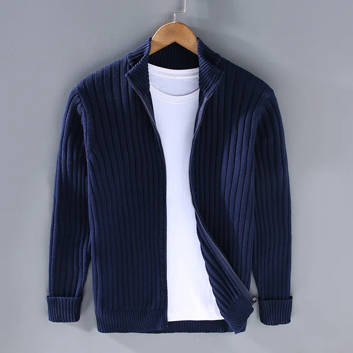 Men's Trendy Zip Cardigan – Stylish & Comfortable Layering Essential
