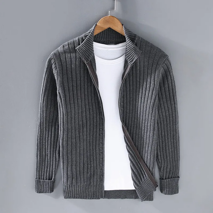 Men's Trendy Zip Cardigan – Stylish & Comfortable Layering Essential