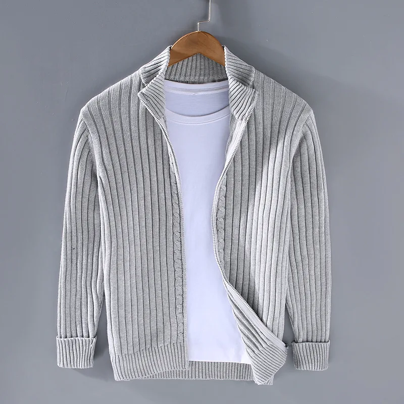 Men's Trendy Zip Cardigan – Stylish & Comfortable Layering Essential