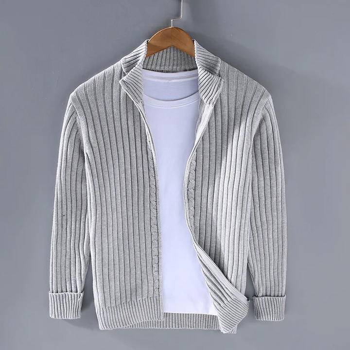 Men's Trendy Zip Cardigan – Stylish & Comfortable Layering Essential