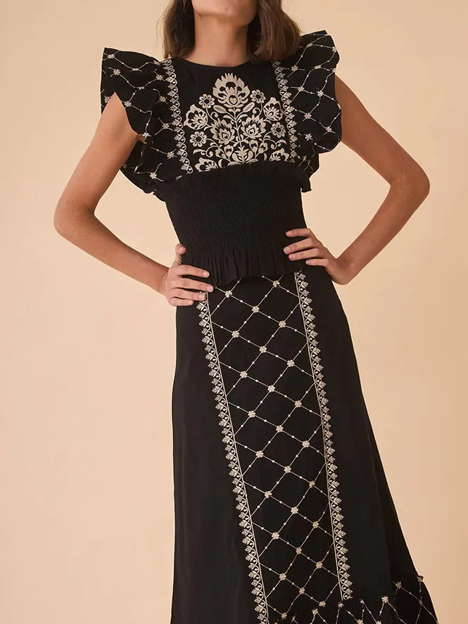 Glamour Top and Skirt Suit – Elegant & Sophisticated Outfit for Special Occasions