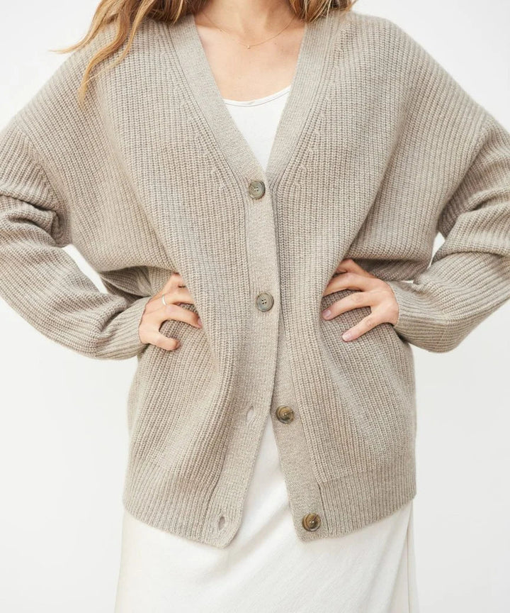V-Neck Cashmere Cardigan – Elegant & Sophisticated Layering Essential