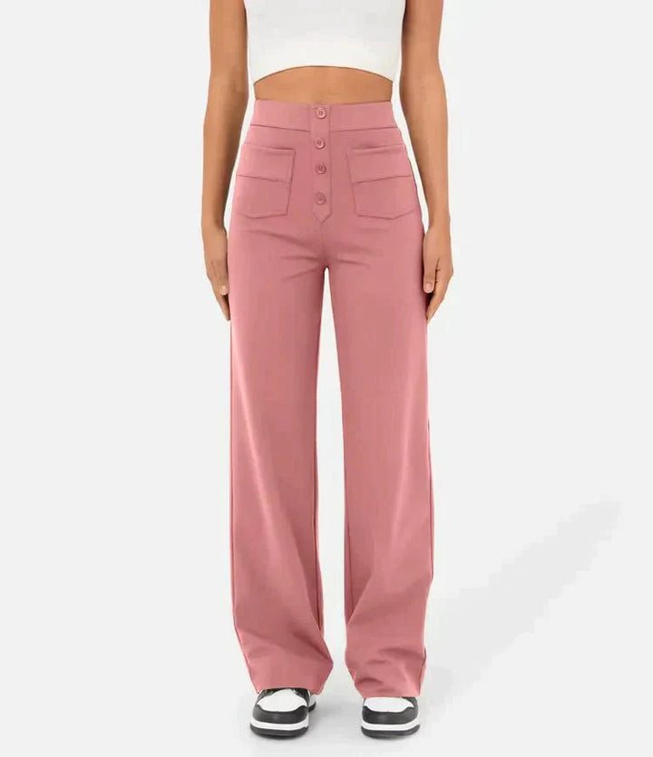 High-Waist Chic Pants – Trendy & Fashionable Essential for Every Wardrobe