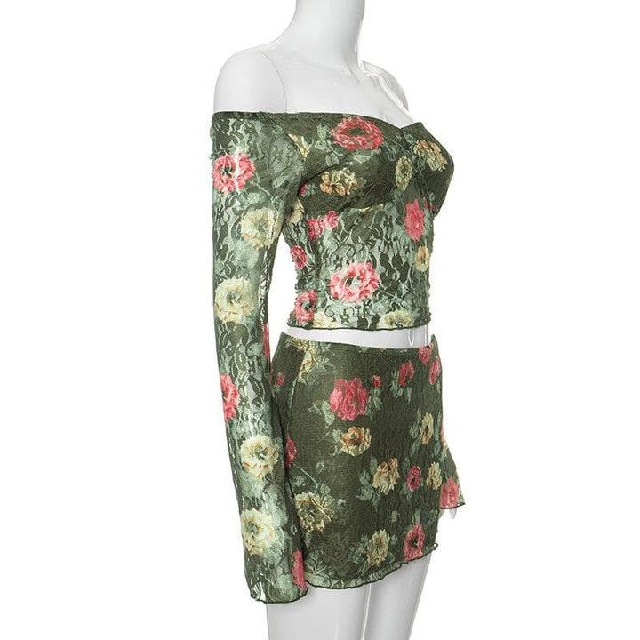 Long Sleeve Mini Skirt Set – Trendy & Chic Outfit for Effortless Style