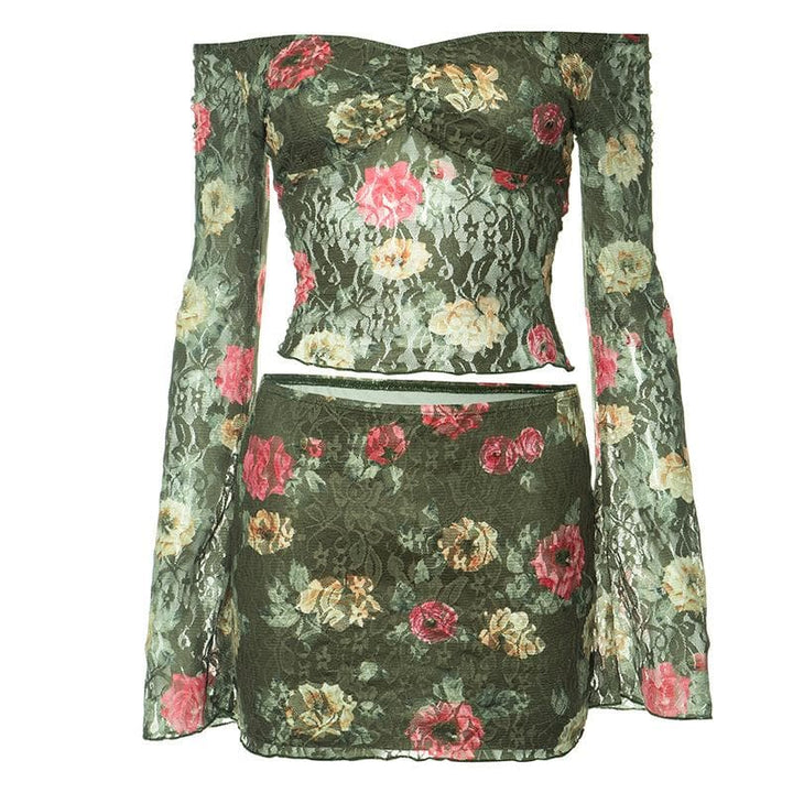 Long Sleeve Mini Skirt Set – Trendy & Chic Outfit for Effortless Style