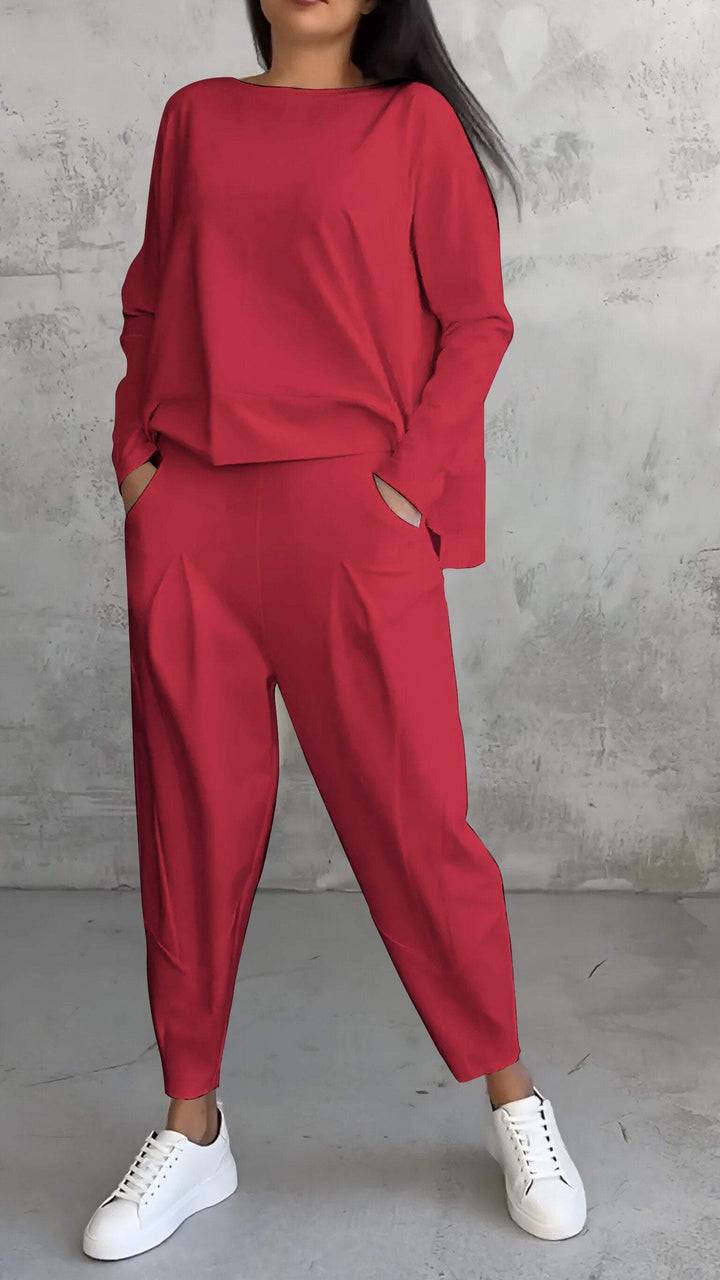 Comfortable Women's Complete Set with Crew Neck – Cozy & Stylish Everyday Wear