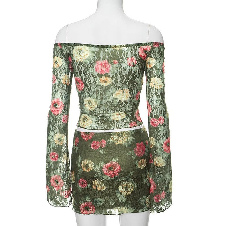Long Sleeve Mini Skirt Set – Trendy & Chic Outfit for Effortless Style