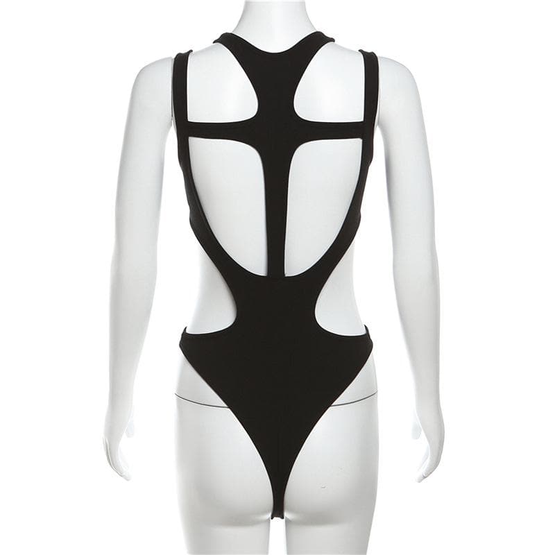 Backless Hollow Bodysuit – Trendy & Chic Fashion Statement
