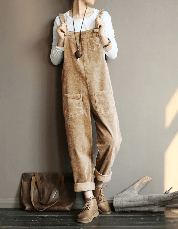 High-Waist Velvet Overall – Trendy & Chic Statement Piece