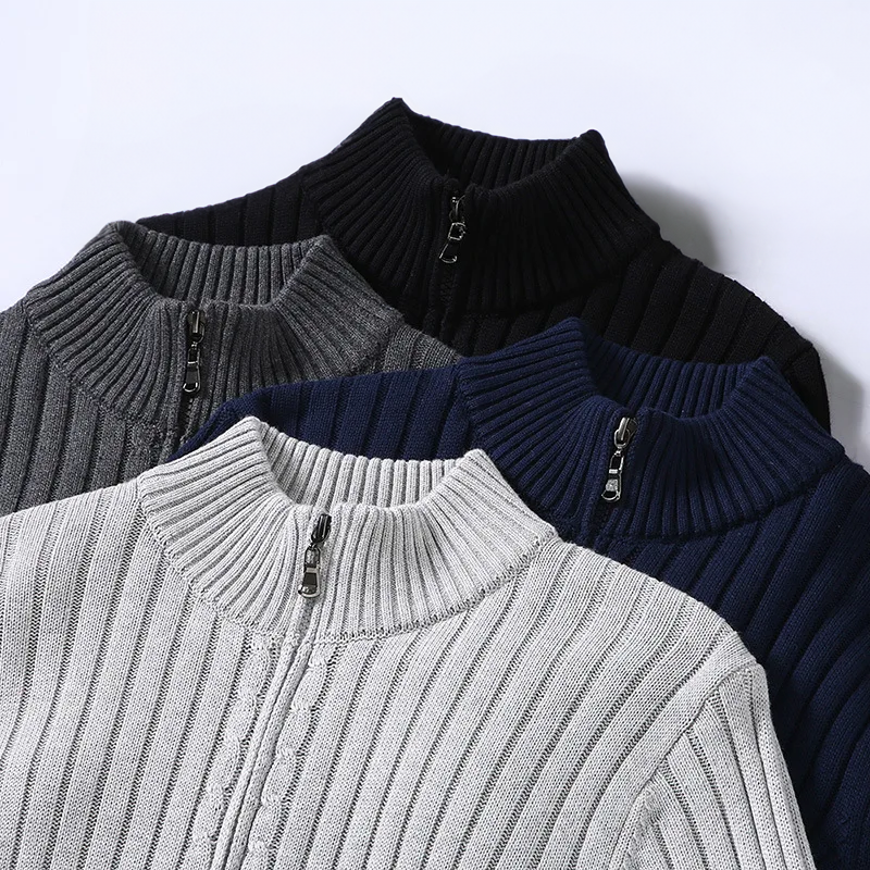 Men's Trendy Zip Cardigan – Stylish & Comfortable Layering Essential