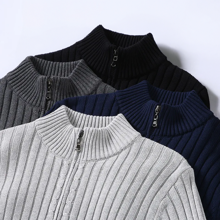 Men's Trendy Zip Cardigan – Stylish & Comfortable Layering Essential