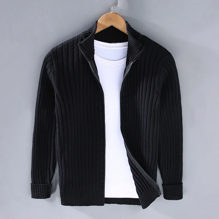 Men's Trendy Zip Cardigan – Stylish & Comfortable Layering Essential
