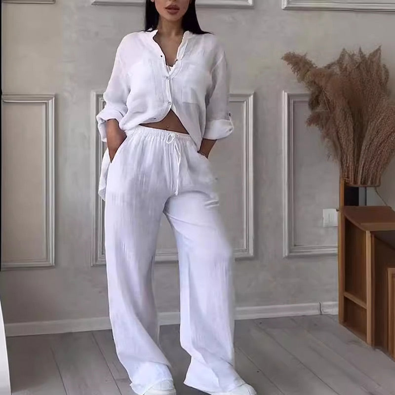 Luxury Cotton and Linen Outfit – Elegant & Sophisticated Style