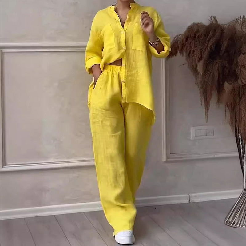 Luxury Cotton and Linen Outfit – Elegant & Sophisticated Style