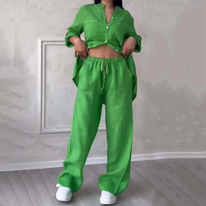 Luxury Cotton and Linen Outfit – Elegant & Sophisticated Style