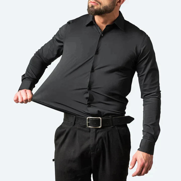 Anti-Wrinkle Long Sleeve Shirt – Modern & Stylish Office Essential