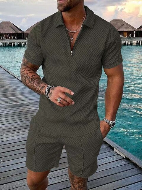 Streetwear Polo & Shorts – Trendy Casual Outfit for Urban Style