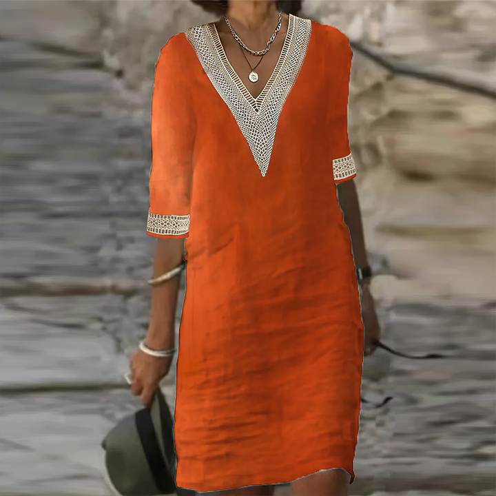 Cotton Linen Summer Dress – Trendy & Comfortable Look for Warm Days