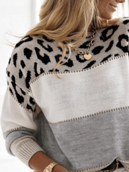 Leopard Print Sweater – Trendy & Cozy Fashion Essential